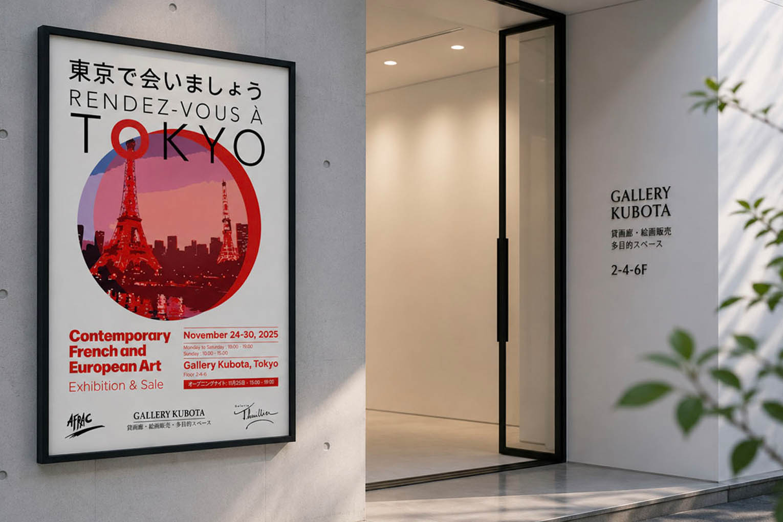 Identité visuelle de Rendez-vous à Tokyo, conçue par Advisual